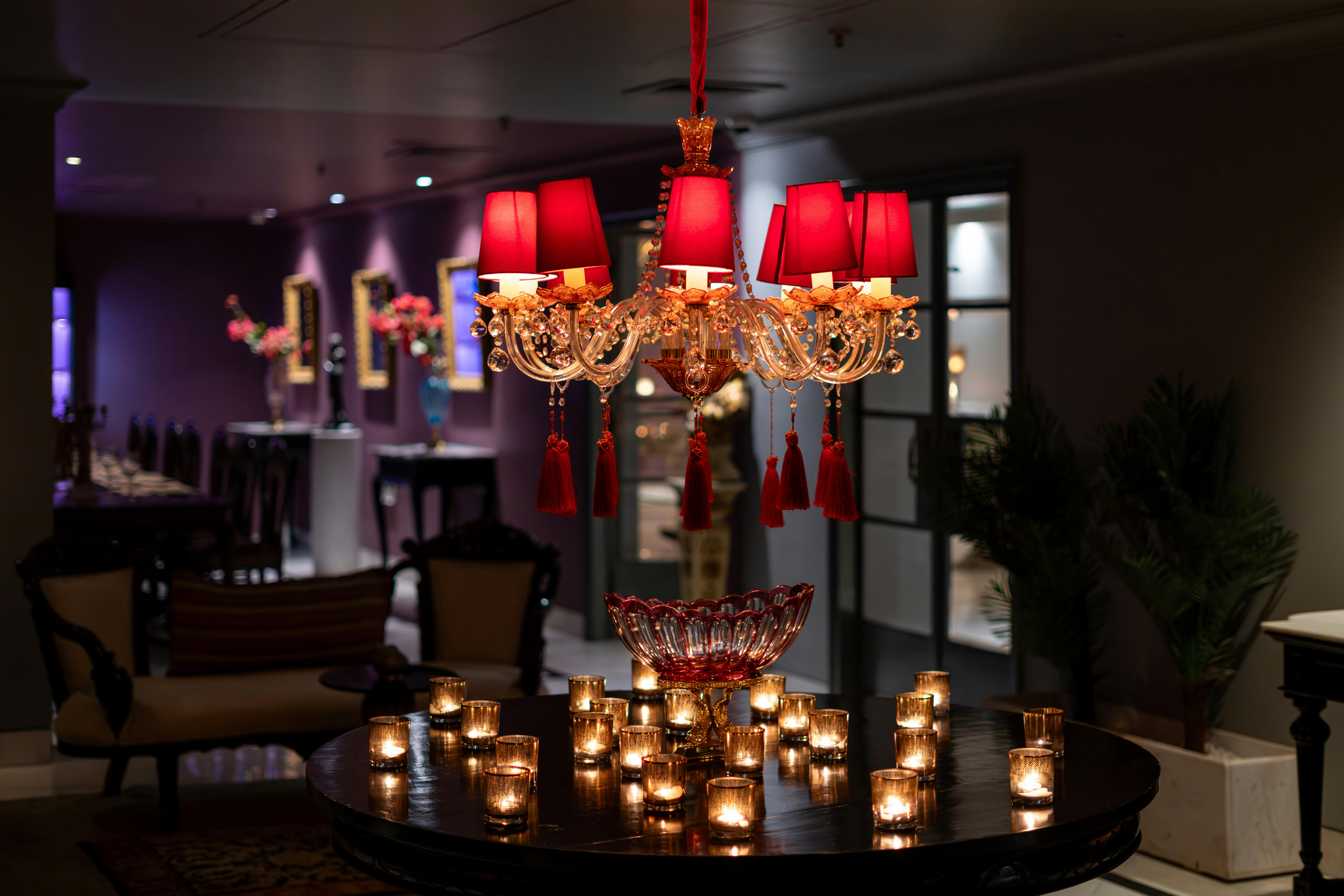 Luxury event décor setup with elegant balloon and floral styling